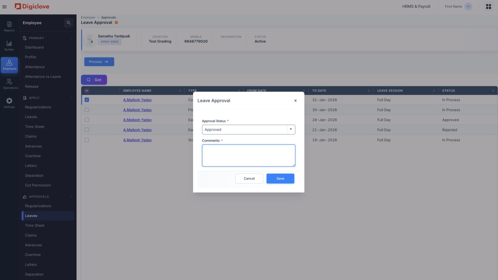 Claim submission with receipt upload, multi-level approval chain